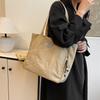 Простая однотонная нейлоновая сумка через плечо, женская сумка для поездок на работу, сумка-тоут большой вместимости, модная портативная маленькая свежая сумка
