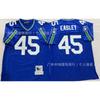 Vintage Style NFL Rugby Jersey Seattle Seahawks Embroidered Short Sleeve Sportswear