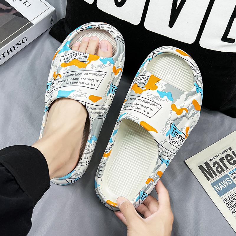 Модные мужские уличные спортивные пляжные сандалии на толстой подошве, нескользящие, семейные, модные, повседневные, легкие, тапочки для ванной, обувь для ходьбы для мужчин