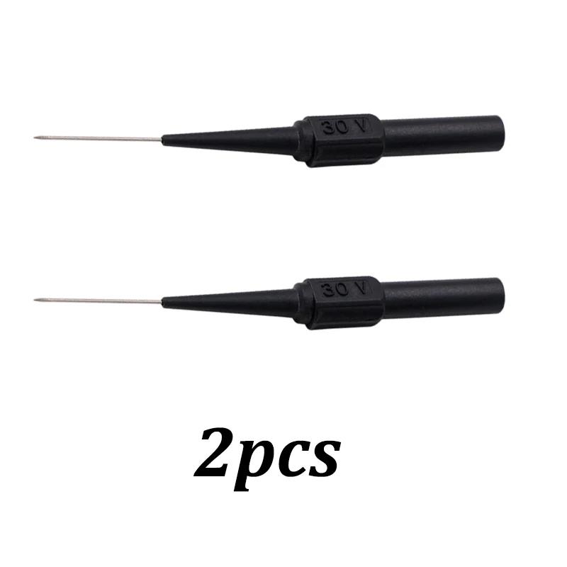 10Pcs 30V Diagnostic Tools Multimeter Test Lead Extention Back Piercing Needle Tip Probes Car Automotive Test Probe Kit 0.7MM Code Readers 4