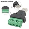 Для RJ45 Зеленый Винтовой Разъем-Адаптер с Клеммой-Вилкой Надежный 8-контактный Разъем Разъем для Передачи Сетевого Сигнала