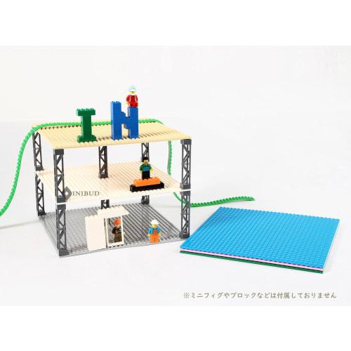 INIBUD Фундаментная плита Блок Пластина Классическая Двусторонняя Совместимая 32 x 32 Potch (белый)