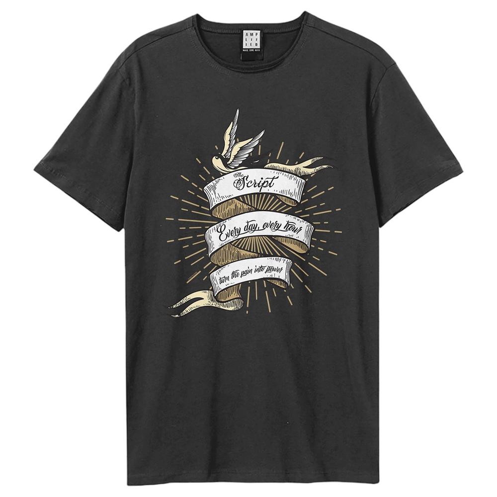 Amplified Unisex Adult Tattoo The Script T-Shirt