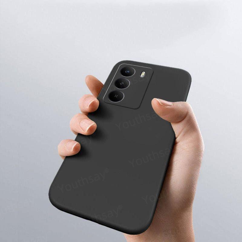 Чехол-бампер для Realme C71, оригинальный, из жидкого силикона и мягкого ТПУ