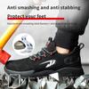 Модная мужская и женская рабочая обувь, защитные ботинки со стальным носком, европейский стандарт, противоударная спортивная обувь с защитой от проколов, защитная обувь