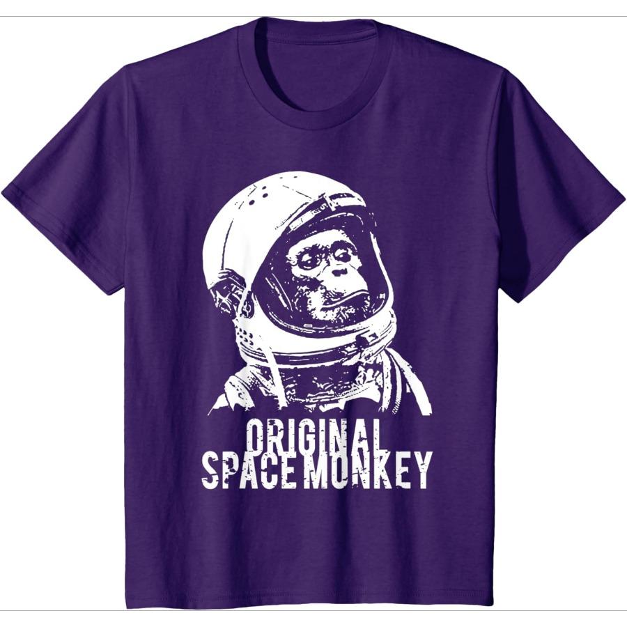 Original Space Monkey Funny Sarcastic Humor design-100% cotton summer O-neck short sleeve casual printed men's T-shirt.