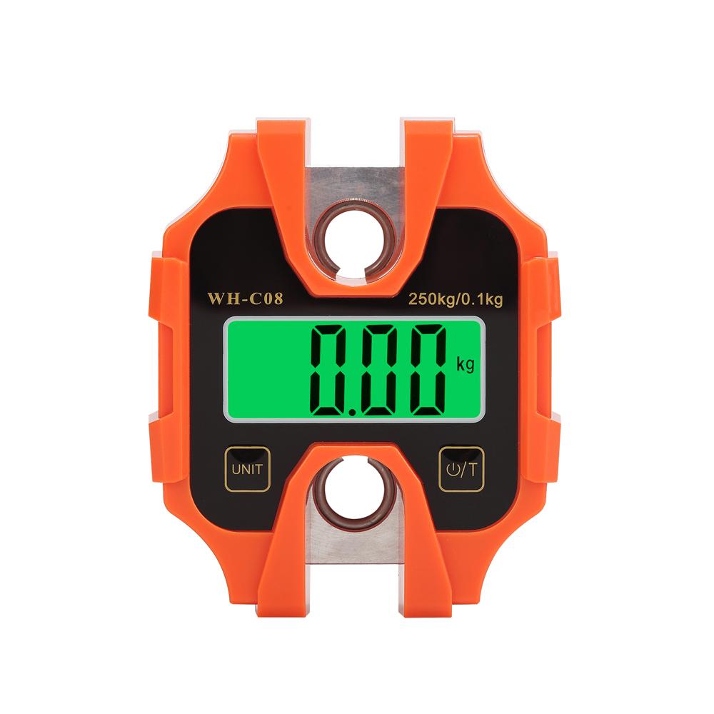 Портативные ручные электронные весы, 250 кг, ЖК-дисплей с подсветкой, кг-фунт, одноклавишный переключатель Catty для дома