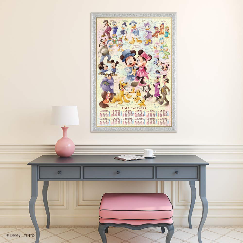 Пазл из 1000 деталей Дисней Микки и друзья (Календарь-пазл 2021) (51х73,5см)