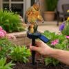 Courtyard Dragon Sculpture Solar Garden Light, Outdoor Sasquatch Statue Lamp, Fantasy Medieval Gothic Creature Sculpture, Pathway Light for Yard Lawn
