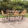 3157891 vidaXL Garden Dining Set 7 Pcs Wicker