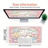 Sanrio Characters Themed XXL Mouse Pad - Non-slip Rubber Desk Mat for Gaming and Office Use, Multi-Function Keyboard and Mouse Pad, Ideal Gi