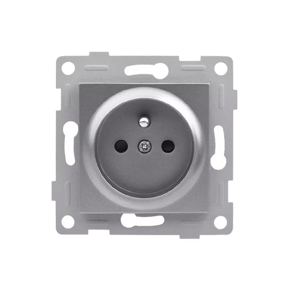 1Pcs PC Panel Modular Sockets And Switches Wall Power Socket Switch for EU Standard Wall Mount DIY