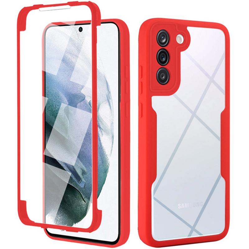 Прозрачный чехол с полной защитой на 360 градусов для Samsung Galaxy S22 Ultra S21 A53 A33 A73 A22 A32 A12 A51 Redmi Note 11 10C iPhone 13 12 Pro Max, двухсторонний чехол