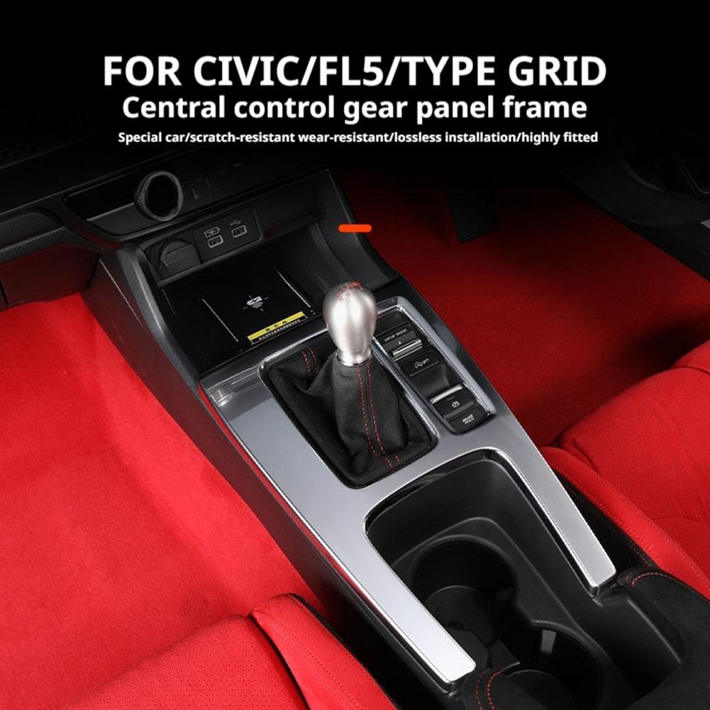 1 шт. НОВЫЙ для TYPE R FL5 Наклейка для украшения панели центральной консоли с механической коробкой передач Аксессуары для центрального управления переключением передач