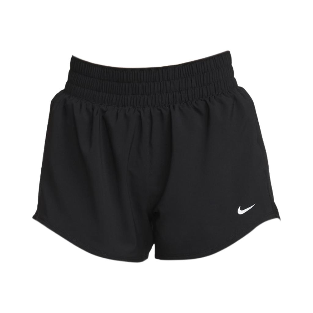 Nike Однотонные эластичные шорты прямого кроя для женщин, черные DX6010-010