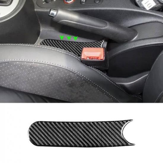Carbon Fiber Center Console Handbrake Panel Cover Trim For Seat Leon 2005-2012