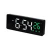 Digital Alarm Clock Voice Control Snooze Time Temperature Display 3 Alarms Reloj Despertador Mirror LED Clock with USB Cable