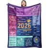 Graduation Blessings Quotes Blanket Printed Nap Blanket Sofa Flannel Blanket Graduation Season Gift
