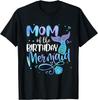 Мама birthday-русалки Семейная одежда Мама Мамочка Футболка