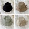 Visor Cap Bow Bucket Hat Solid Color Summer Sun Hat Fashion Sunscreen Fisherman Hat  Travel
