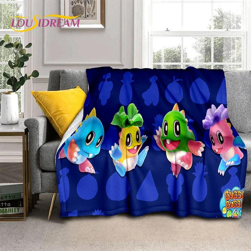 Мультфильм Bubble Bobble Game Gamer 3D одеяло, мягкое одеяло для дома, спальни, кровати, дивана, пикника, путешествия, офиса, одеяло, детское одеяло