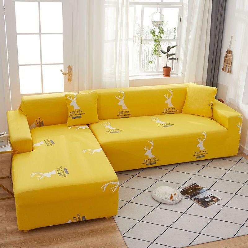 Чехол на подушку для дивана с геометрическим принтом, защита для мебели, L-образный угловой чехол для кресла, эластичный чехол для дивана для гостиной, дома