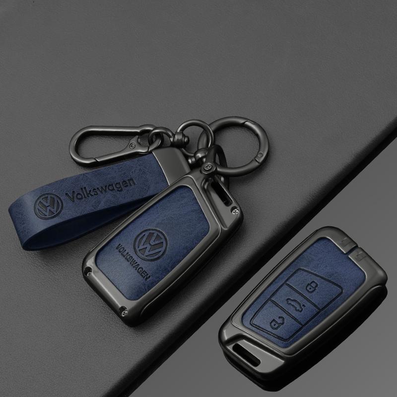 Для VOLKSWAGEN VW VW Чехол-брелок из цинкового сплава и кожи для автомобильного ключа Volkswagen Tiguan MK2 Magotan Passat B8 CC Оболочка Брелок Ac