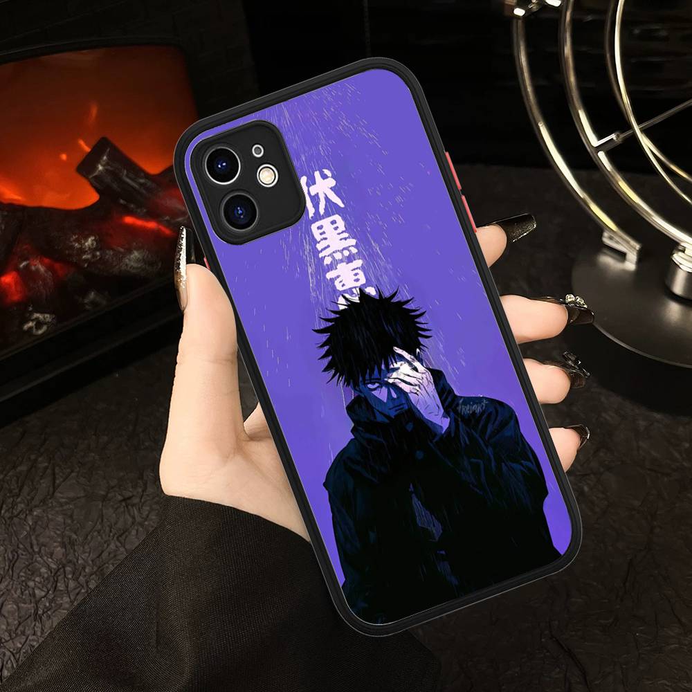 Чехол для телефона с персонажем аниме F-Fushiguro M-Megumi для IPhone 16e 16 15 14 13 12 11 Pro Max X XS Max Plus Матовый Прозрачный