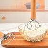 Danish Dough Whisk Stainless Steel Dutch Style Bread Hand Mixer Wooden Handle Kitchen Baking Tools Pastry Blender