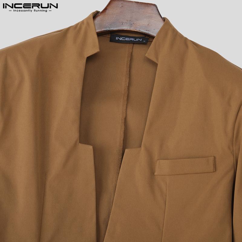 INCERUN Мужские наряды Топы с длинным рукавом и укороченные, длинные брюки, повседневные комплекты для вечеринок