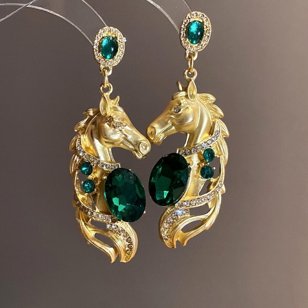 Мультяшные Роскошные Серьги-Пони Зодиакальная Лошадь Талисман Лошади Висячие Серьги Подарок Год Лошади