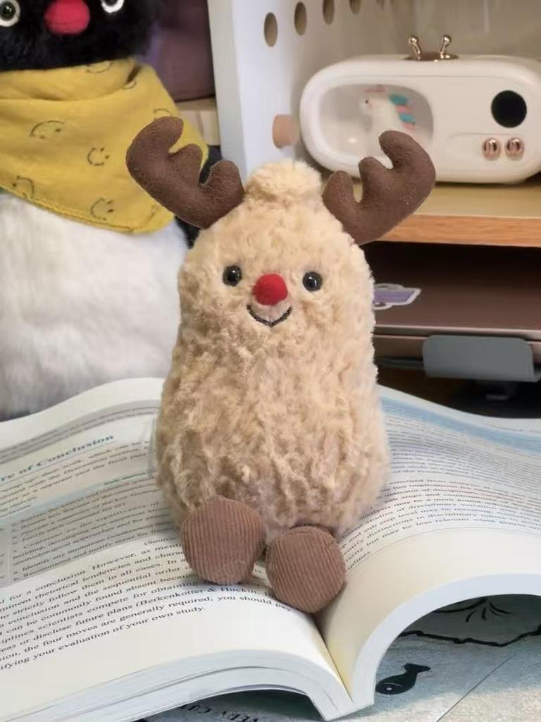 15 см Каваи Плюшевые игрушки-арахис в стиле Jellycat Мягкие пушистые набивные олени Милые куклы Особый подарок для детей Очаровательный декор для дома