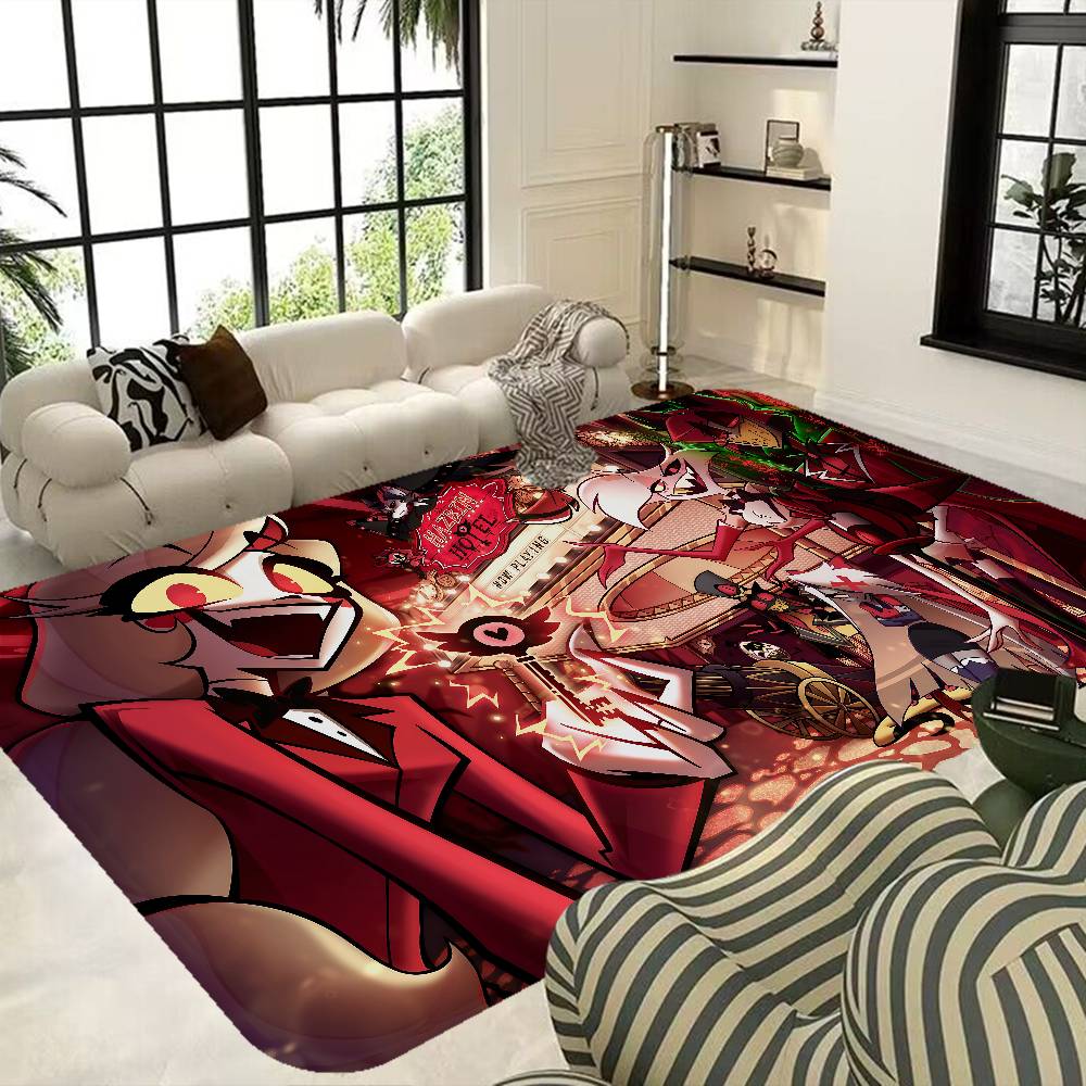 Anime H Hazbin H Hotel Floor Mat Retro Multiple Choice Living Room Kitchen Rug Non Slip Modern Home Decor