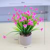 Artificial Orchid Potted Plant Decor Indoor Tabletop Home Office Living Room Modern Minimalist Plastic Mini Bonsai