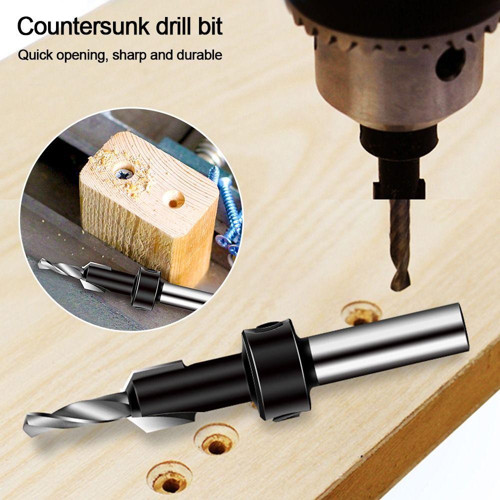 Remon Demolition Wood Milling Cutter Round Shank Countersink Drill Bit Drill Bit Woodworking