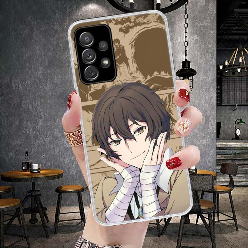 Bungo Stray Dogs Чехол для телефона Дазай для Samsung Galaxy A12 A22 A32 A52 A72 A02S A51 A50S A71 A70 A31 A20S Note 20 Ultra S10 A10S G