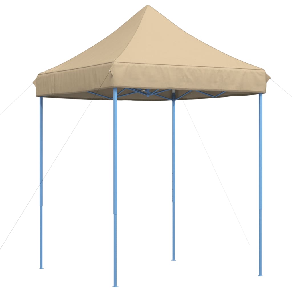 Foldable Pop Up Party Tent Beige 200x200x306 cm