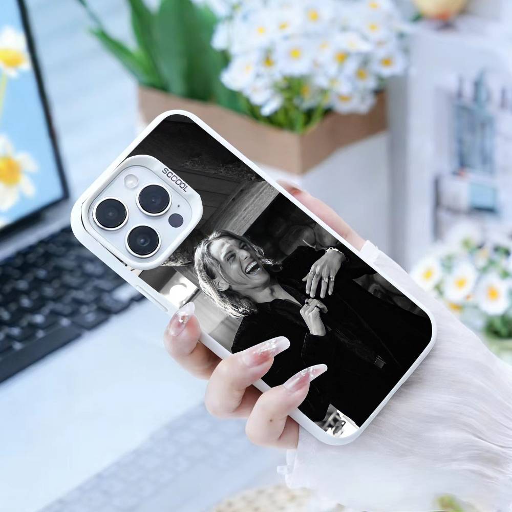 Чехол для телефона со звездой Джейми Кэмпбелл Бауэр для iPhone 17, 16, 15, 14, 13, 12 Pro Max белый Конфетный Матовый Ударопрочный Чехол