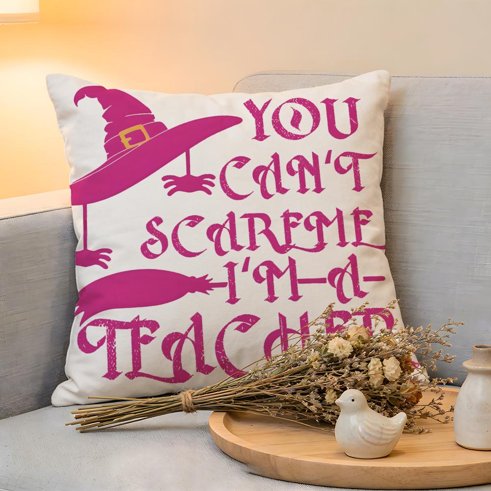Cushion Cover Linen SkinFriendly Soft Decorative Case For Sofa Home Decor Anime Halloween Pillow cover