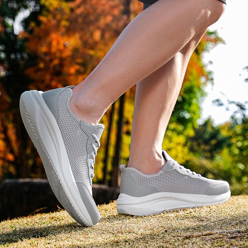 Мода Мужские Летние Дышащие Сетчатые Мужские Туфли Уличные Повседневные Туфли для Ходьбы Большие Плоские Легкие Сетчатые Тапочки Сандалии Серые 48