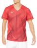 Mizuno Бадминтонная одежда Dry Aeroflow Game Dynamotion Высоко и Размер S Рубашка, Посадка, Дышащая, Устойчивая к пятнам, Антибактериальная, Устойчивая к запахам, 72MA2501,