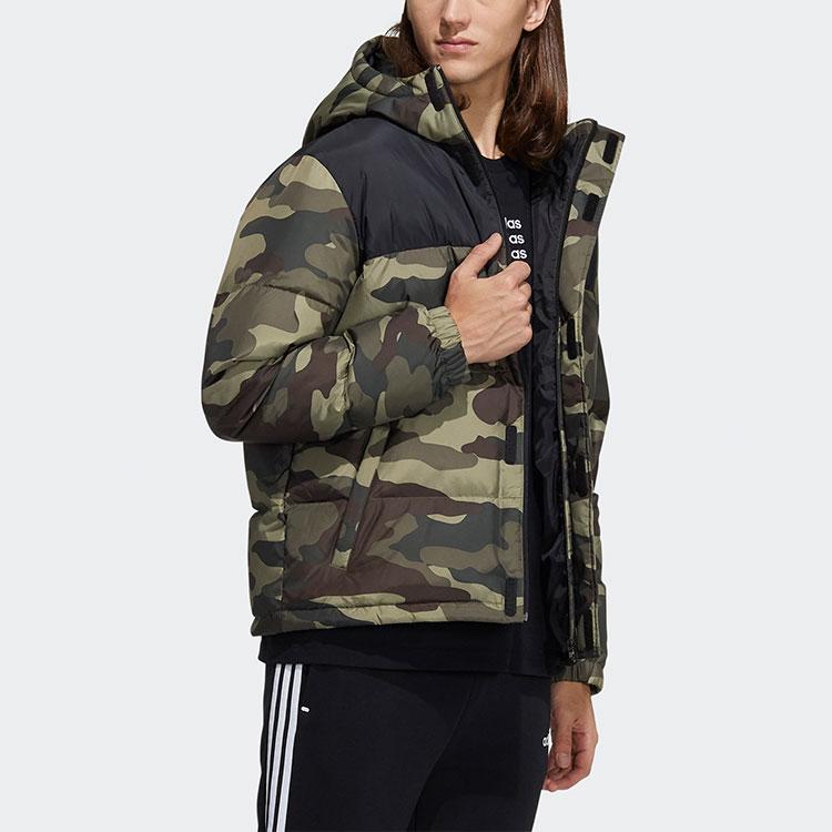 Adidas Neo Down Jacket Winter Men's Camouflage (Unisex) Down Jackets H45238
