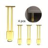 4pcs Metal Furniture Legs DIY Replacement Sofa Feet Metal Legs Furniture Bookcase Dresser Cupboard Table Cabinet Cabinet Legs