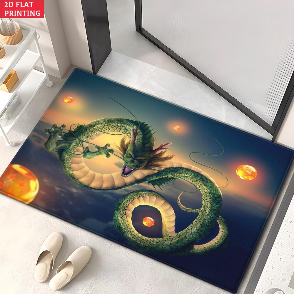 Anime Martial Arts Tournament Doormat,2D Print Absorbent Floor Mat,Entrance Rug for Bathroom Living Room Kitchen Home Decor Gift