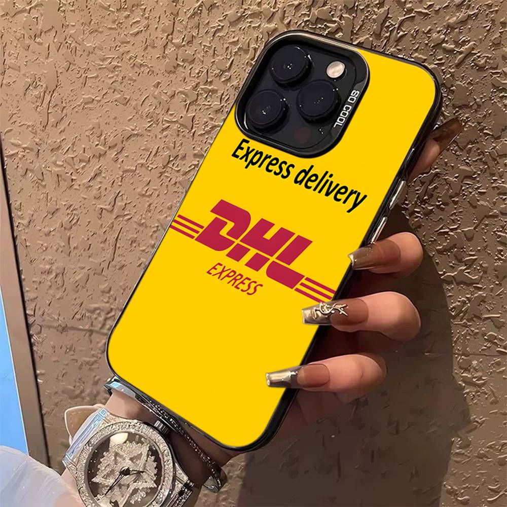Чехол для телефона с логотипом D-DHL-L, цветной, для iPhone 17 16 15 14 13 12 11 Pro Max Plus Pro, корпус