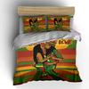 Reggae Love Couple Pattern Bedding Duvet Cover Set Duvet Cover Pillowcases  (1*Duvet Cover 2*Pillowcases, without duvet insert)