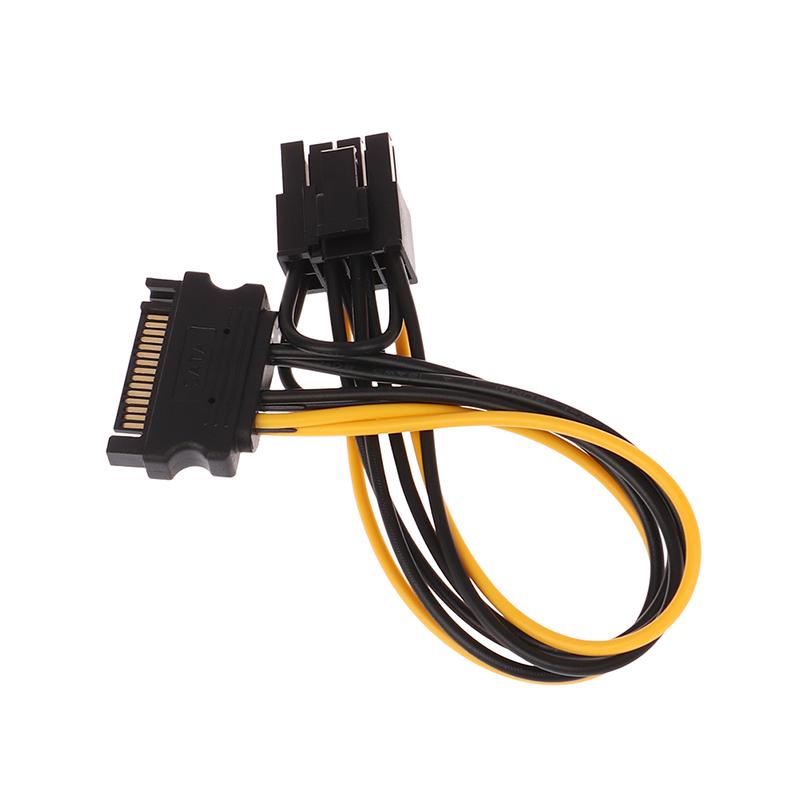 15-контактный Sata на 8-контактный(6 + 2) Кабель питания Pci-E Кабель-конвертер видеокарты