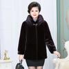 New Short Fur Coat for Middle-aged and Elderly Women, Imitation Mink Fur Top for Mothers, Mink Fur, Mink Fur, Mink Fur
