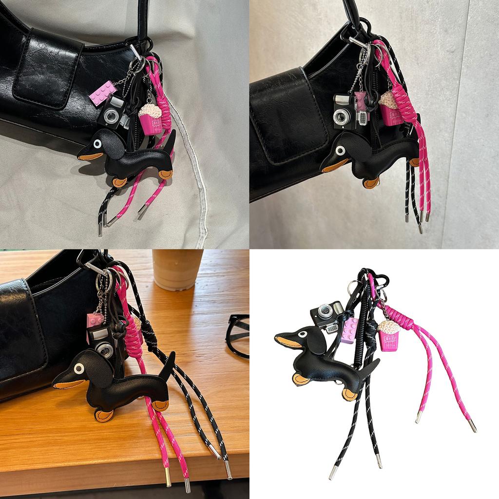 Брелок ручной работы Такса Художественный брелок Такса Стильный брелок-подвеска для уникального подарка