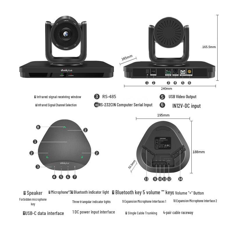 Lenovo thinkplus All-in-One Video Conference Solution (CN version)